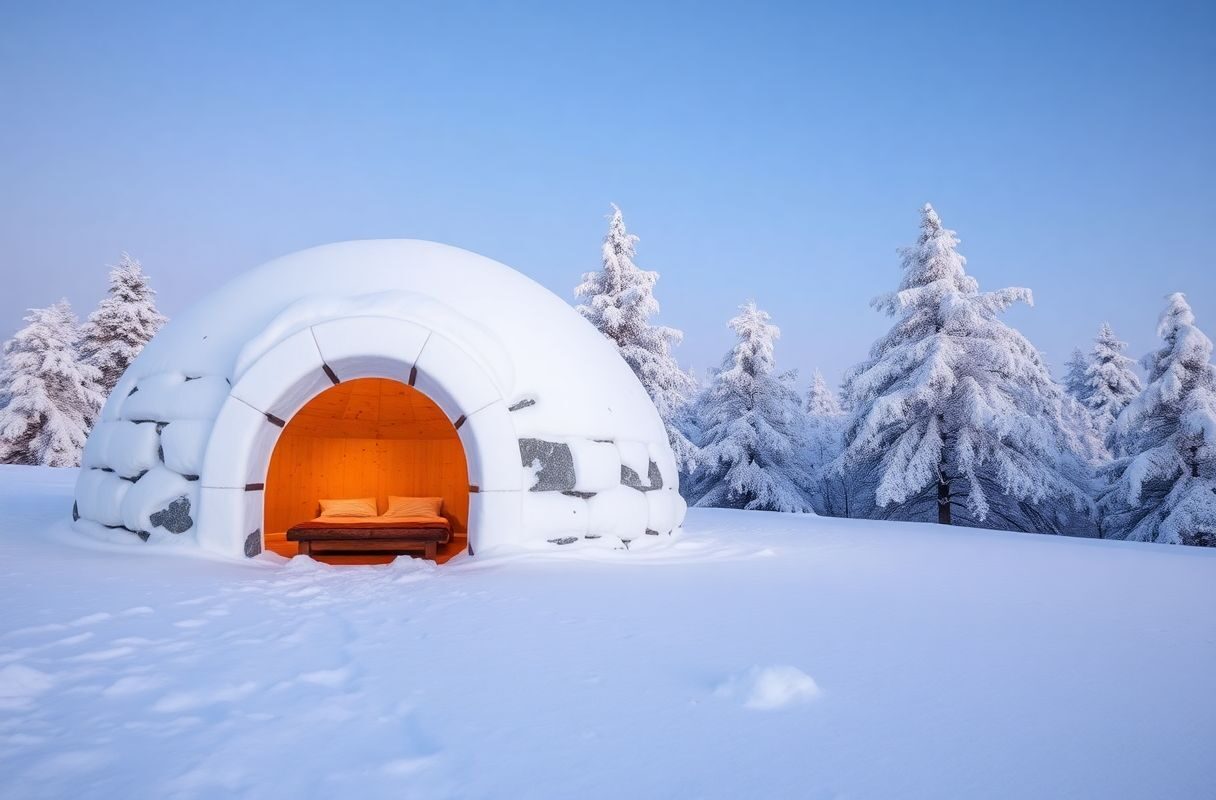 Allons passer le week-end dans un igloo !