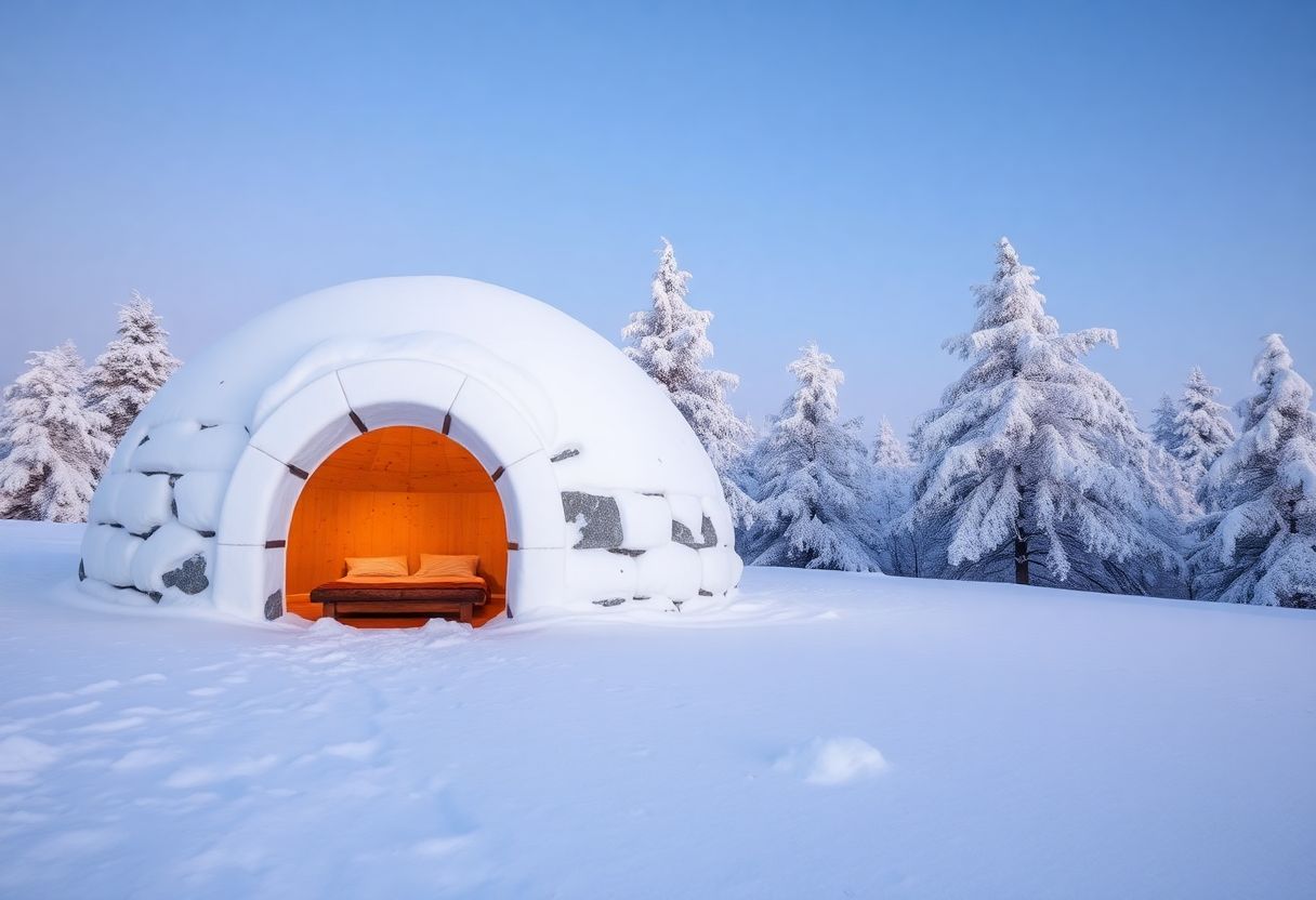 Allons passer le week-end dans un igloo !