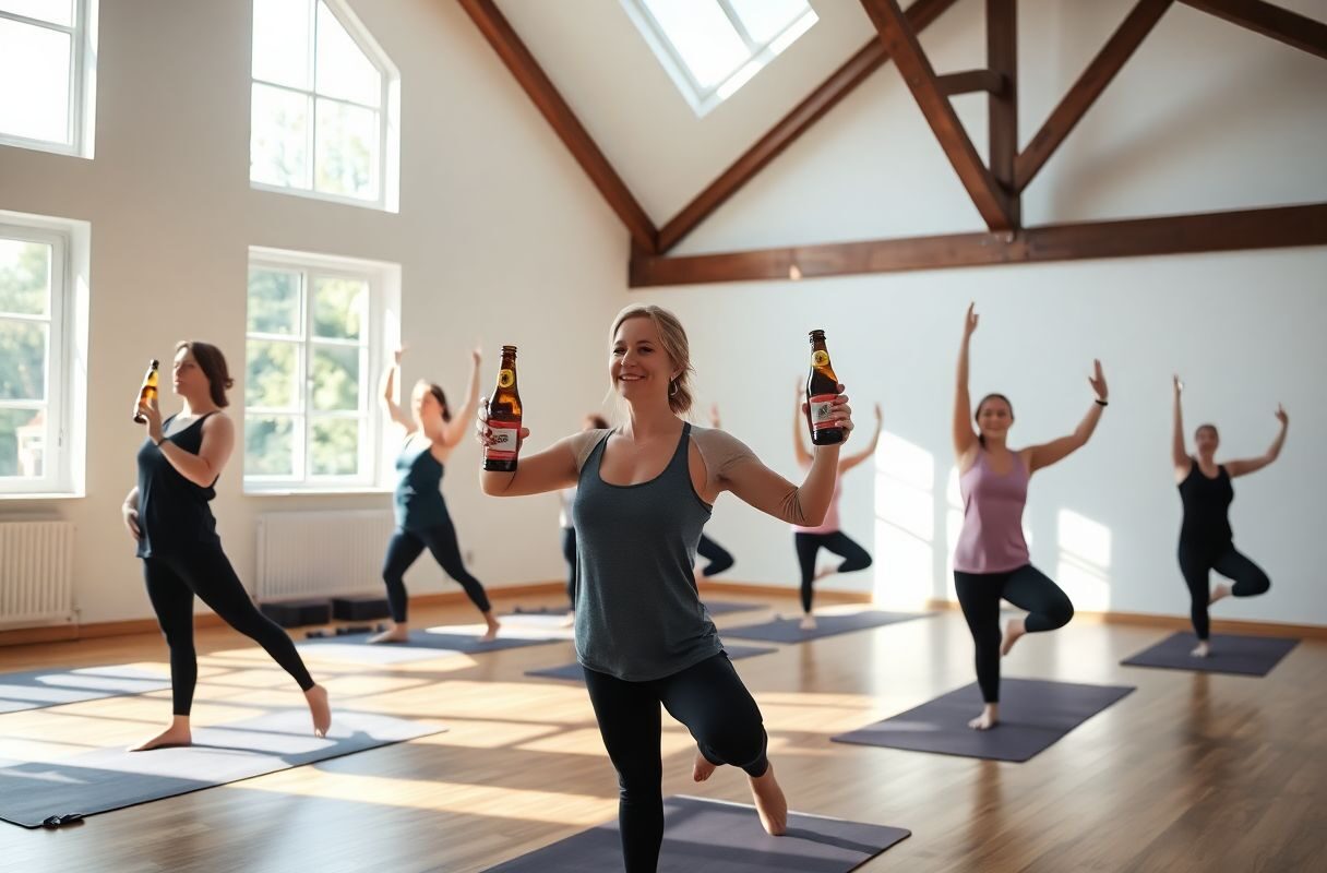 Découvrez le « Beer Yoga »