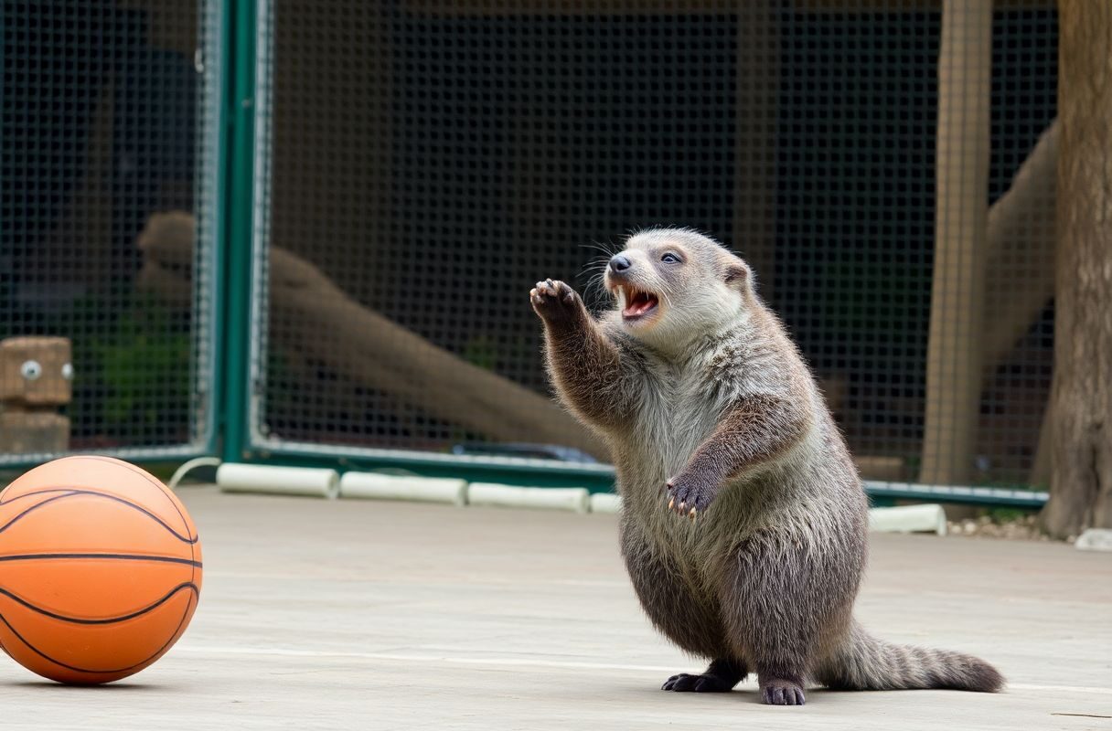 Eddie, la loutre basketteuse