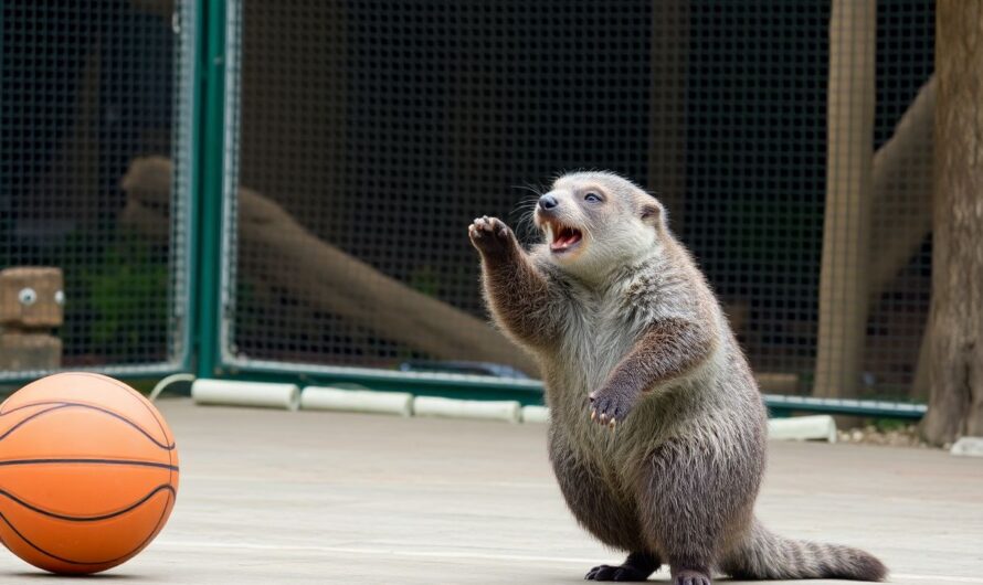 Eddie, la loutre basketteuse