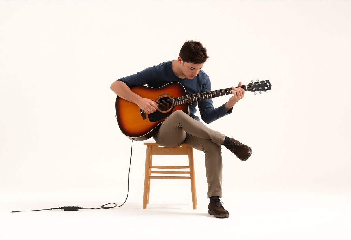 Il joue de la guitare avec une seule corde