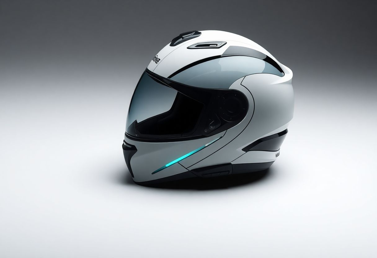 Le casque moto du futur