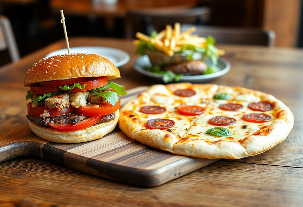 Pizza ou burger