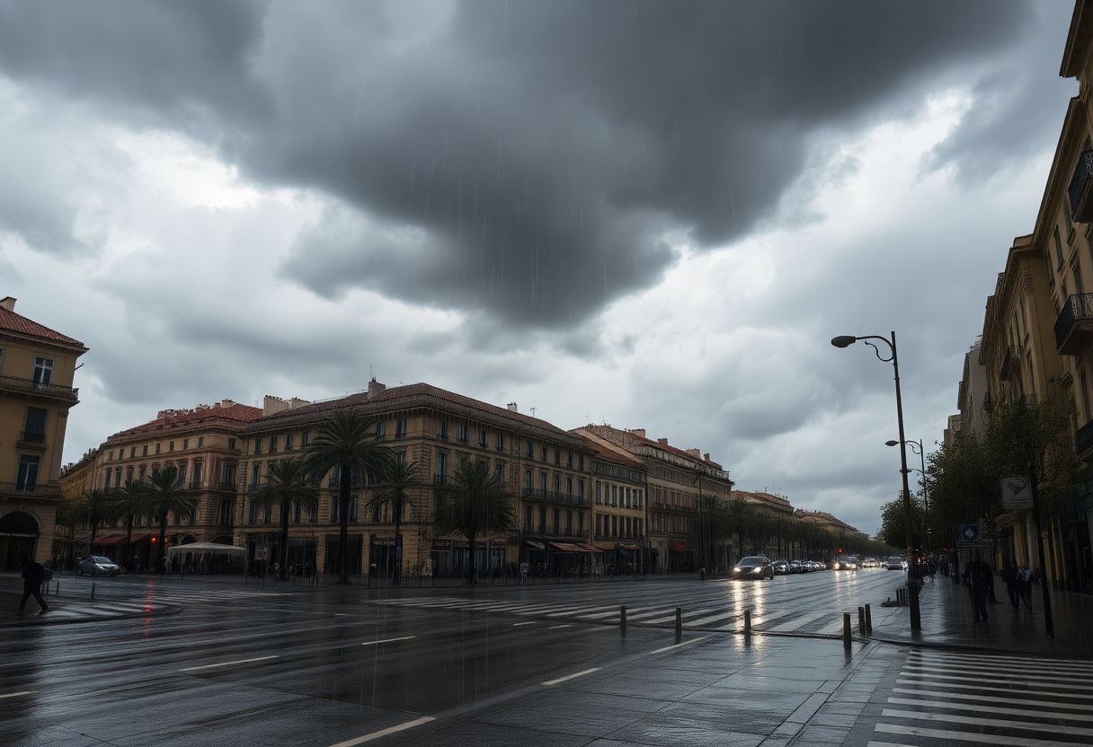Pluies torrentielles à Montpellier