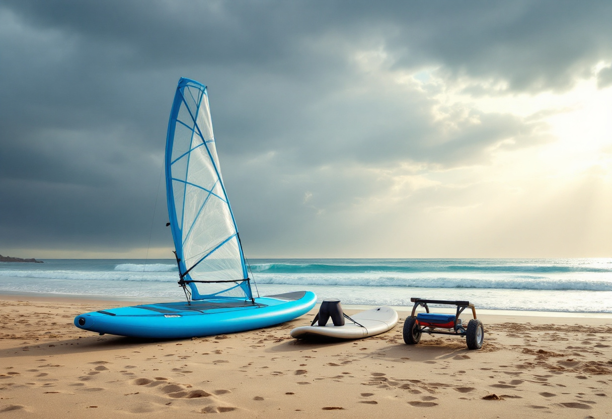L'équipement essentiel pour débuter en planche à voile : guide complet pour les novices